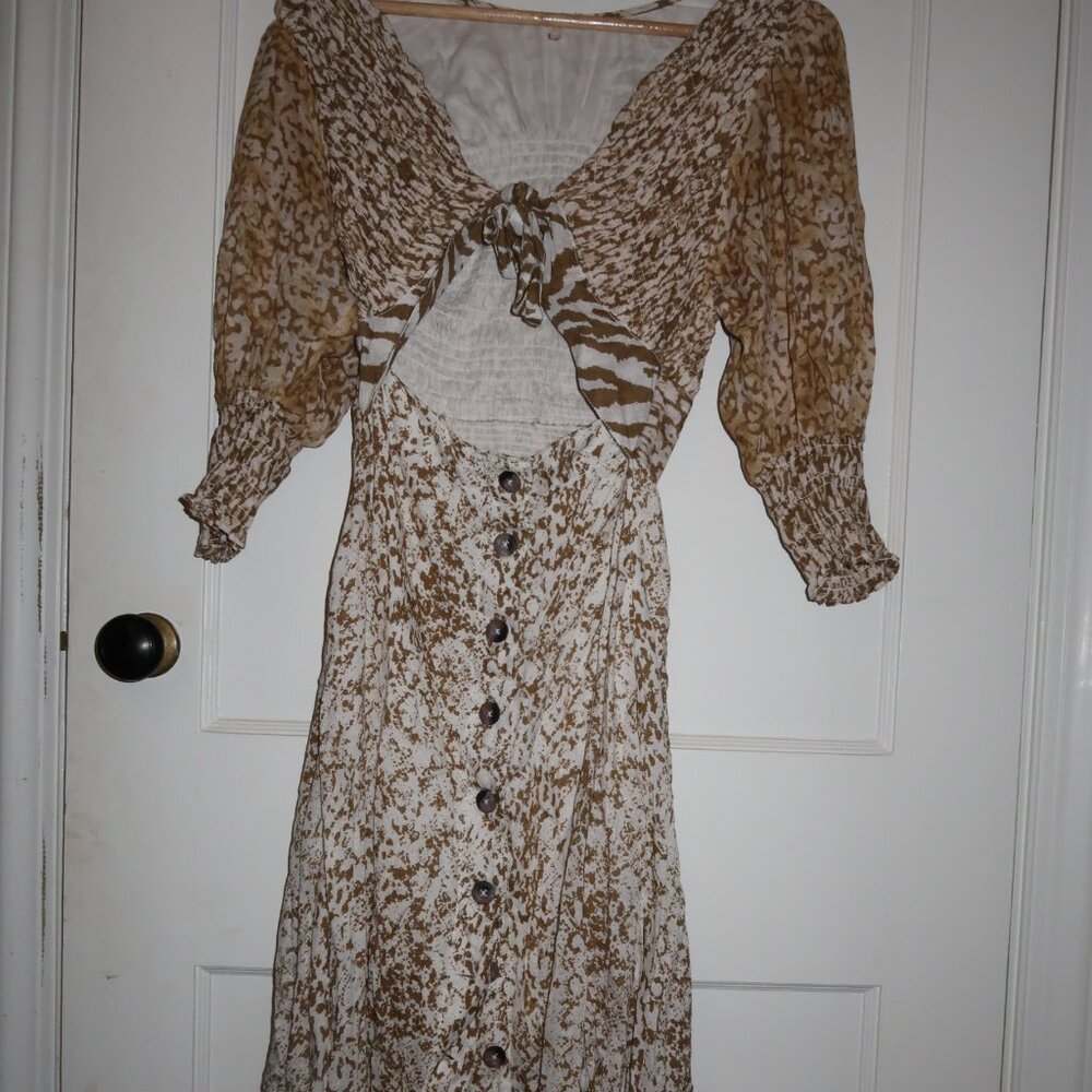 Free People String of Hearts printed maxi dress